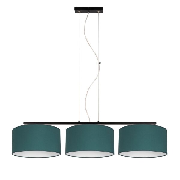 Blendarme Suspension Tissu Noir Vert E27 L:100 cm