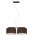 Tissu Suspension à faible éblouissement Marron Blanc E27 70 cm de long