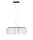 Tissu Lampe à suspension anti-éblouissement Blanc Ecru E27 70 cm de long