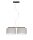 Suspension métal tissu E27 noir gris anti-éblouissement