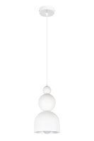 Lampe &agrave; suspendre blanche m&eacute;tal Loft Design...