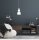 Lampe à suspendre blanche métal Loft Design E27 L:17 cm ronde