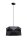 Lampe à suspendre moderne tissu anti-éblouissement E27 L:70 noir