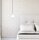 Suspension ronde métal noir blanc E27 Ø11 cm Loft