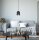 Suspension ronde métal noir E27 Ø11 cm Loft