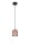 Lampe à suspendre ronde Noir Cappuccino E27 Ø11 cm Loft