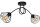 Plafonnier décoratif en métal E27 L:70 cm en noir
