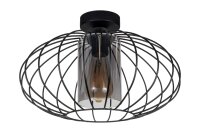 Plafonnier rond E27 Ø34 cm Noir...