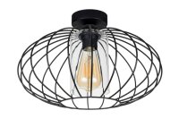 Lampe de plafonnier métal E27 ronde Ø34 cm...