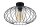 Lampe de plafonnier métal E27 ronde Ø34 cm noir rétro design