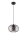 Lampe à suspendre métal E27 Ø25 cm noir anti-éblouissement rétro