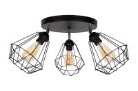 Spot de plafond noir flexible métal E27 L:55 cm...