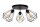 Spot de plafond noir flexible métal E27 L:55 cm 3-flmg