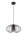 Lampe à suspendre ronde noire métal Ø34 cm E27 Retro
