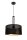 Lampe à suspendre décorative en métal L:40 cm E27 Noir Or