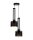Lampe à suspendre décorative métal 2 flammes E27 noir or
