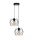 Loft Lampe à suspendre Noir Métal L:20 cm E27 décoratif
