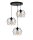 Loft Lampe à suspendre Noir Métal 3-flamme E27 décoratif