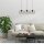 Longue lampe suspendue Loft Noir Métal E27 3-flamme
