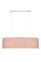 Suspension cosy tissu brun 2 flammes E27 70 cm