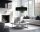 Confortable lampe à suspendre tissu noir 2 flammes E27 70 cm