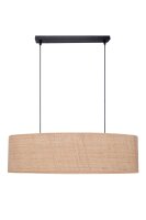 Confortable lampe à suspendre Tissu Noir Naturel 2...
