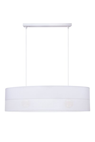 Suspension Tissu anti-éblouissant blanc 2 flammes confortable