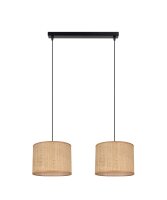 Blendarme Suspension Tissu Marron E27 50 cm allongé