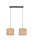 Blendarme Suspension Tissu Marron E27 50 cm allongé