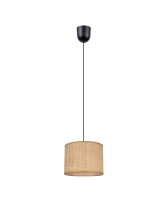 Blendarme Lampe &agrave; suspendre tissu brun E27...