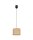 Blendarme Lampe à suspendre tissu brun E27 Ø20 cm rond
