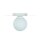 Lampe de plafonnier blanche verre métal E27 ronde Ø20 cm faible éblouissement