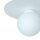 Lampe de plafonnier blanche verre métal E27 ronde Ø20 cm faible éblouissement