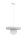 Accueillante lampe suspendue verre métal blanc E27 Ø30 cm