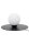 Lampe de chevet boule en verre anti-éblouissement E27 15 cm en noir