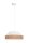 Pauvre suspension tissu rotin E27 Ø45 cm confortable