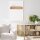 Pauvre suspension tissu rotin E27 Ø45 cm confortable