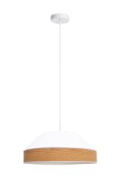 Suspension Tissu Abat-jour Blanc Naturel E27 &Oslash;45...