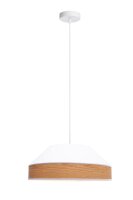 Suspension Tissu Abat-jour Blanc Naturel E27 Ø45...