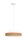 Suspension Tissu Abat-jour Blanc Naturel E27 Ø45 cm rond