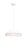 Suspension blanche tissu anti-éblouissant confortable L:45 cm E27
