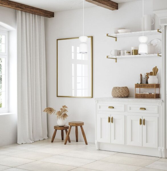 Lampe à suspendre minimaliste Blanc Intemporel E27 Ø11 cm rond