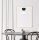 Suspension Blanc Noir Métal Ø17 cm Minimaliste