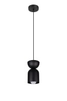 Suspension ronde noire m&eacute;tal &Oslash;11 cm...