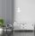 Suspension blanche métal E27 Minimaliste Ø17 cm