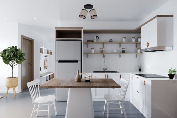 Plafonnier orientable tissu anti-éblouissant E14 2-flmg