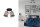 Plafonnier orientable tissu anti-éblouissant E14 2-flmg