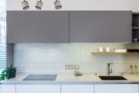 Spot de plafond flexible Tissu Noir Beige E14 65 cm de long