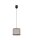 Lampe à suspendre ronde Tissu Noir Beige E27 Ø20 cm Moderne