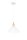 Suspension blanche bois métal Ø26 cm rond E27 confortable